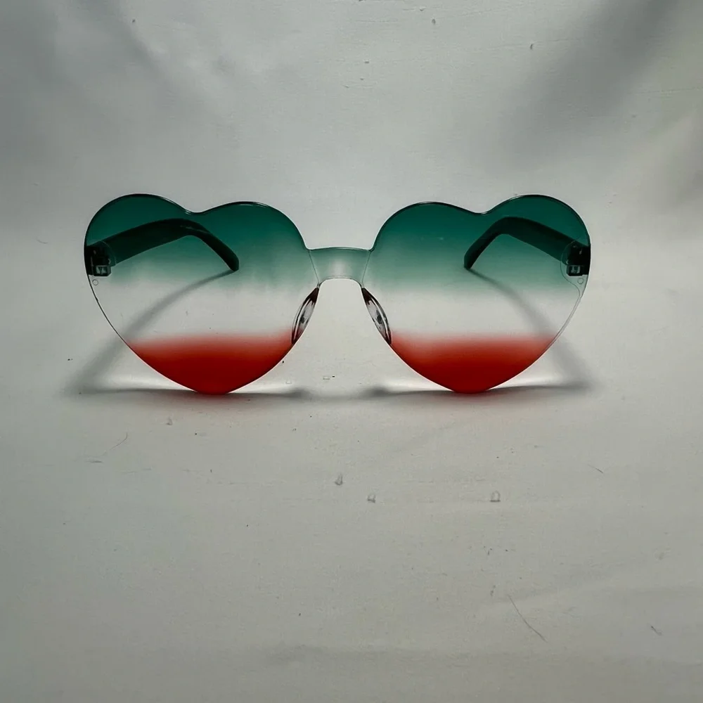BOGO - Chicpop Heart-Shaped Gradient Glasses - 3 Pairs